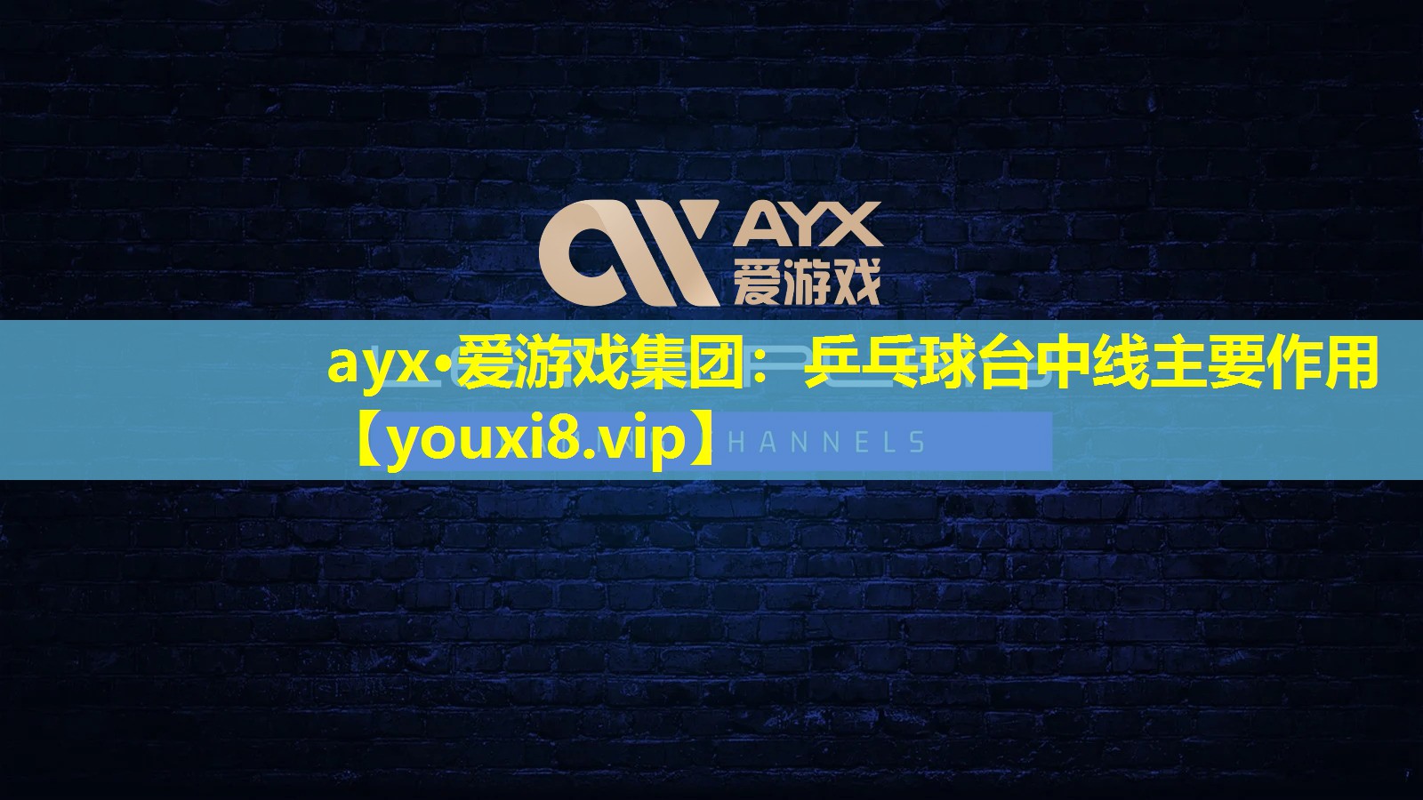 ayx·爱游戏集团：乒乓球台中线主要作用